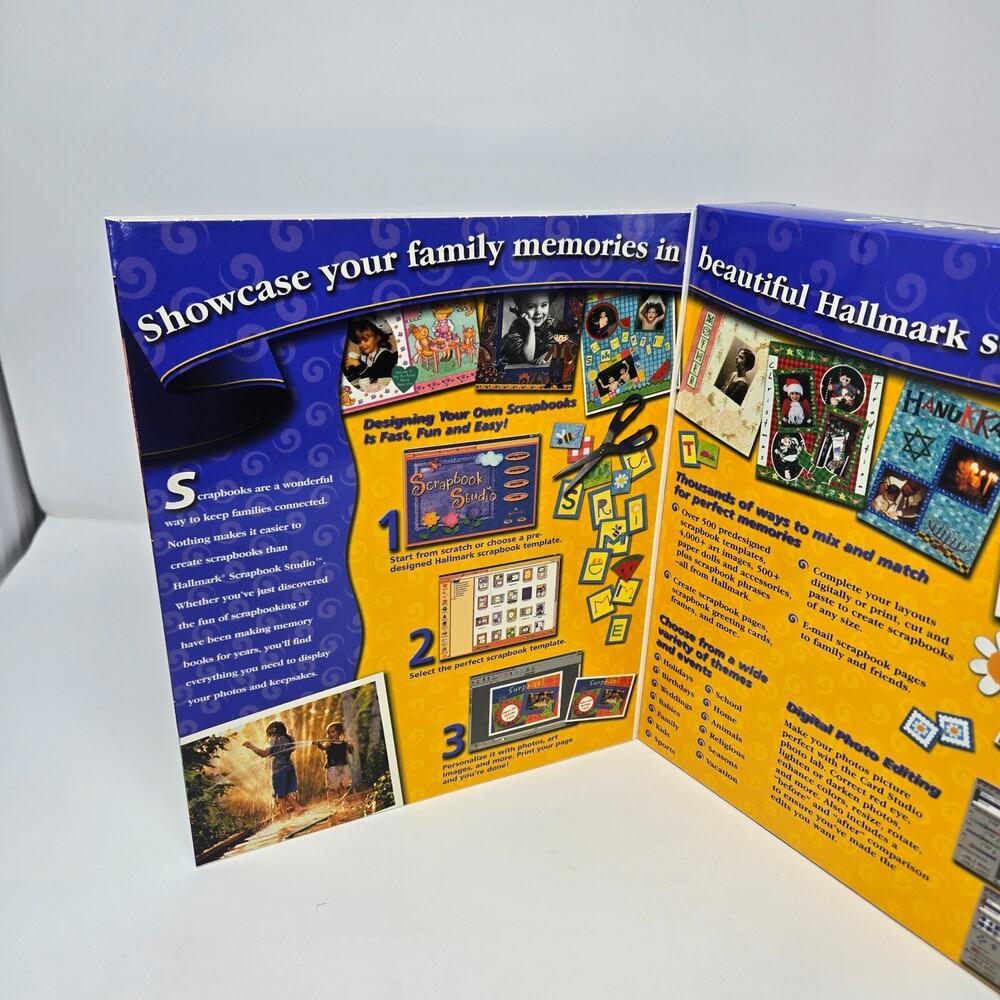 Hallmark Scrapbook Studio 2001 Windows 95 98 XP Sealed CD-ROM Original Box - Picture 7 of 14
